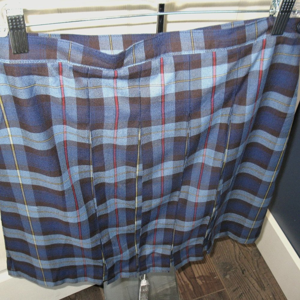 Lands' End Women's School Uniform Skirt, Box Pleated, NWT